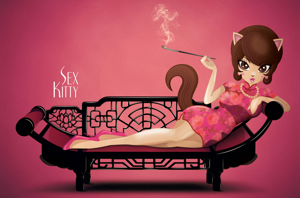 Honeypot's mascot Sex Kitty